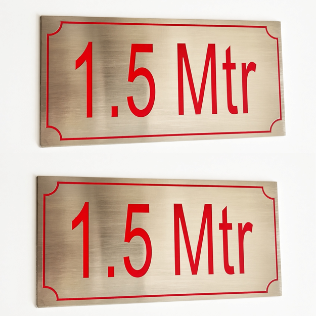 Engraved Stainless Steel Sign 300x150 mm