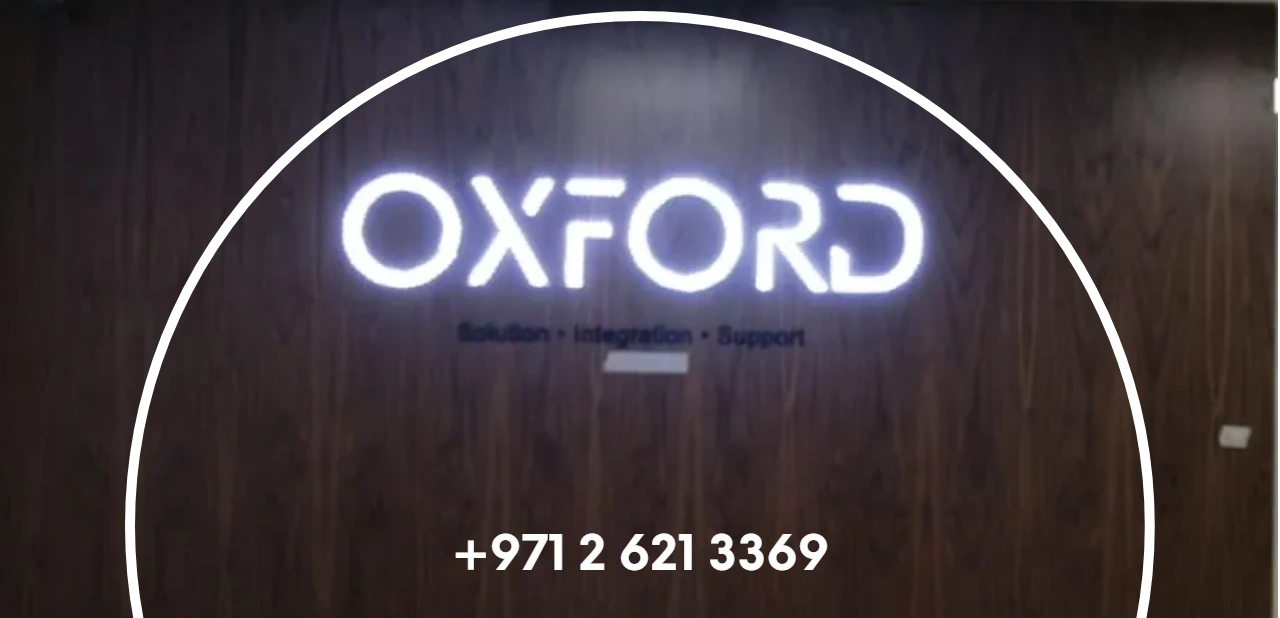 Oxford International 3D letter sign