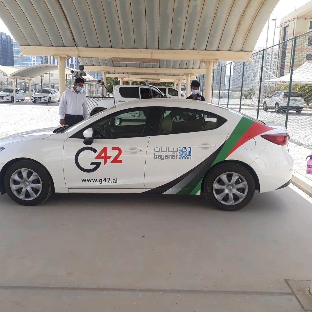 G42 Bayanat vehicle branding